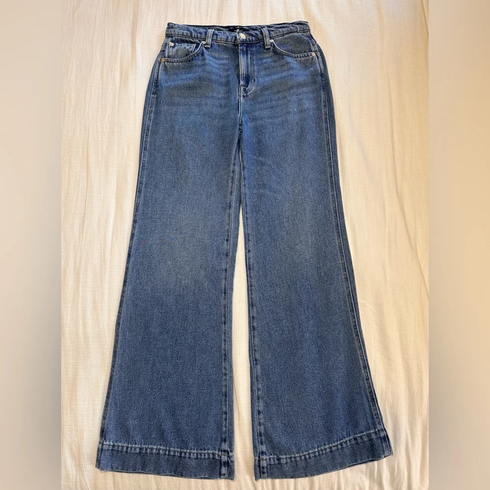 Seven Jeans Dojo Tailorless Wide Leg Trouser Jeans - Picture 2 of 15